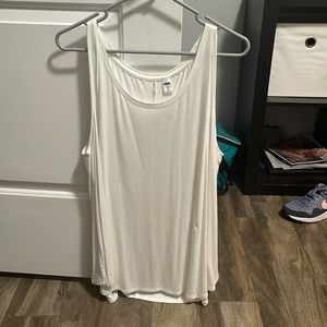 Old Navy White Luxe Tank Top. NWT.
